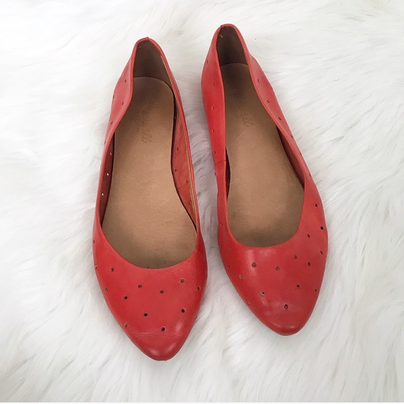 Madewell Shoes - {Madewell} Holepunch Sidewalk Skimmer Flats